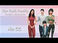 The Goth Family | Townie Makeover (No CC) | The Sims 4