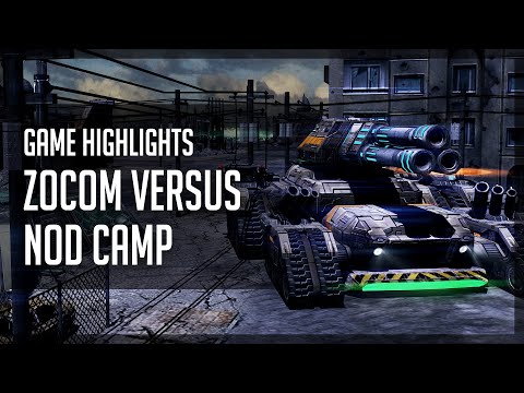 [C&C3: Kane's Wrath] Game Highlights - ZOCOM Vs. Nod Camp + Bonus Commando Clip