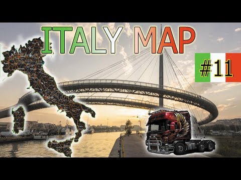 Euro Truck Simulator 2 Italy Map Mod #10| A pescara con scioltezza!!! Italy map