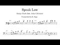 Perfect Transcription / Speak Low / Sonny Clark (feat. John Coltrane) / Bass Line (Paul Chambers)