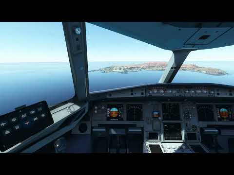 Airbus 321 Landing at Lampedusa Airport