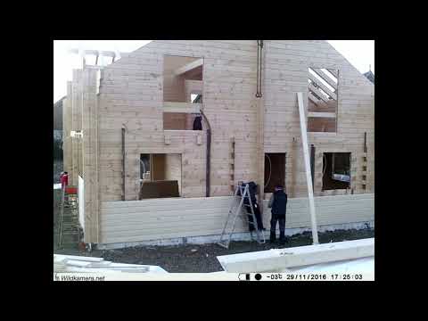 Blockhausbau im Eiltempo - ein Nordic-Blockhaus entsteht
