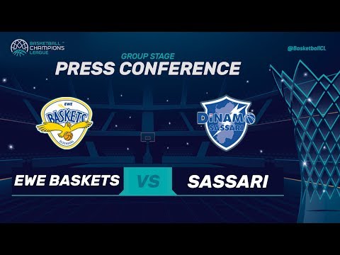 EWE Baskets Oldenburg v Dinamo Sassari - Press Conference - Basketball Champions League