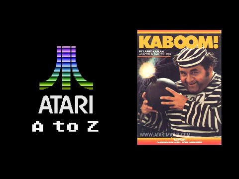 Kaboom for Atari 8-bit says DOKKAAAAAAAAN~ | Atari A to Z