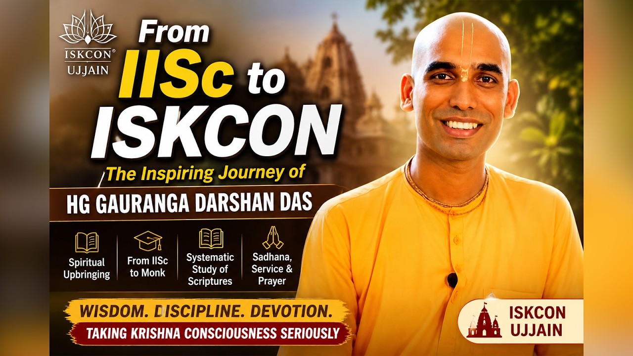 Wisdom Podcast | From IISc to ISKCON: The Inspiring Journey of HG Gauranga Darshan Das