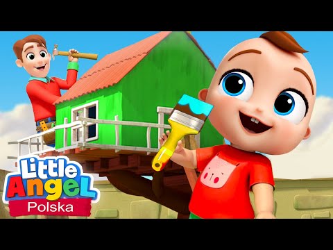 Budujemy domek na drzewie | Piosenki Dla Dzieci | Little Angel Po Polsku