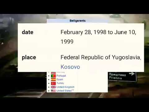 Kosovo War, 1998-1999.