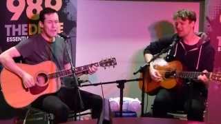 Hollerado - Hard Love (acoustic) @ 98.9 the Drive studio in Kingston