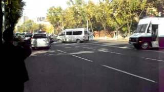 Why Did Armenian Police Block Baghramian Avenue on Sunday?