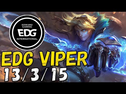 EDG Viper エズリアル(Ezreal) VS ヴァルス(Varus) BOT ADC patch 12.18 KR RANK