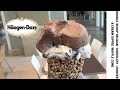 Haagen Dazs Double Scoop Belgian Chocolate Cookies And Cream Dipped Waffle Cone