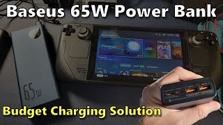 BASEUS 65 Watt Power Bank - The Best Portable Charging for Steam Deck?