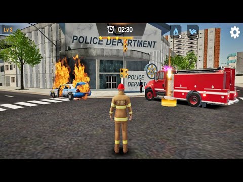 I'm Fireman: Rescue Simulator - New Mission Police Station On Fire - Android Sim Games