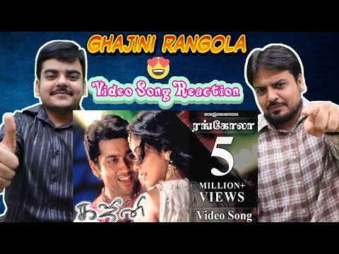 Rangola Video Song REACTION | Suriya, Asin | Ghajini Tamil Movie Songs