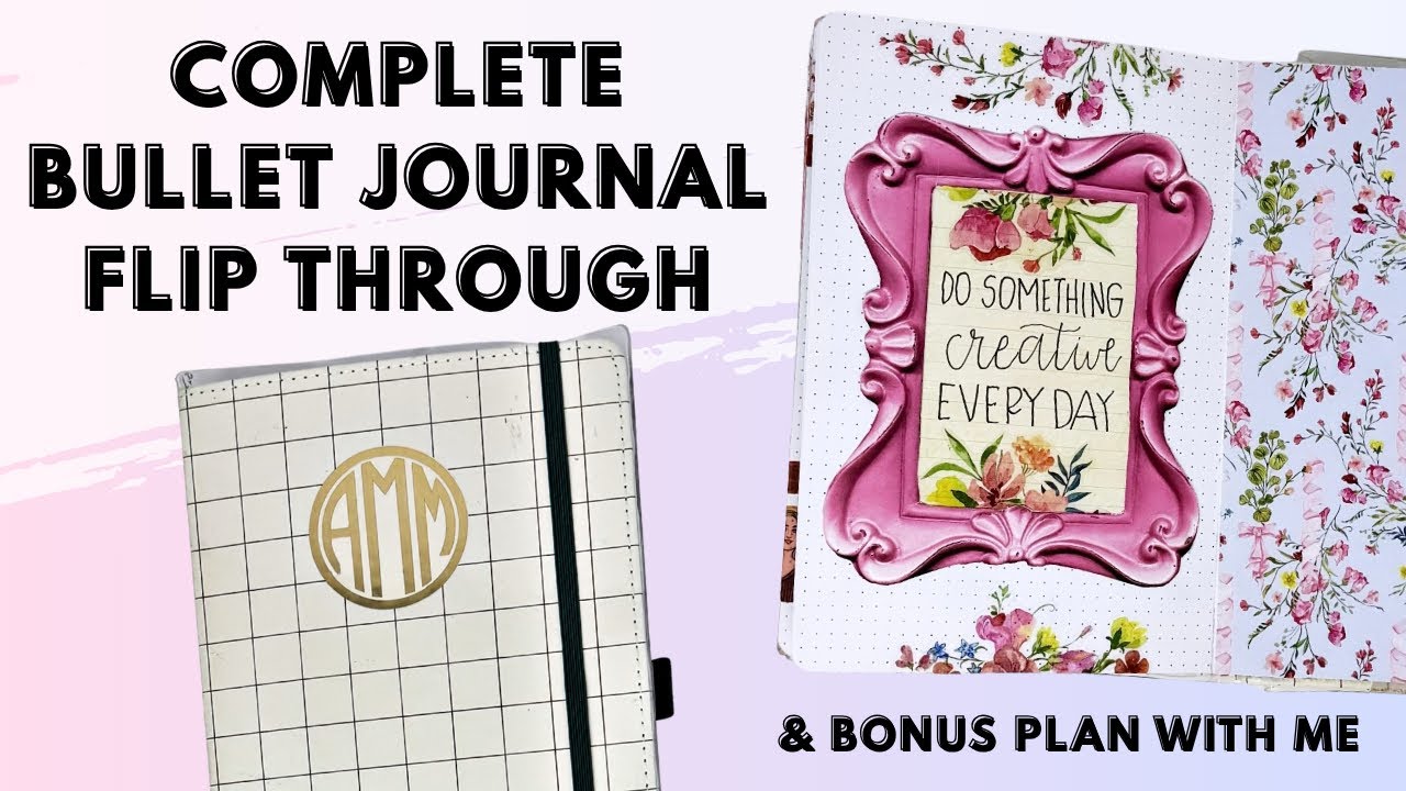 BULLET JOURNAL FLIP THROUGH | JUNK JOURNAL PLAN WITH ME 