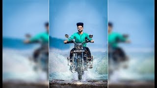 Awesome bike photo manipulation with water splash effect in photoshop