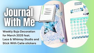 Journal With Me: Decorating my March 2025 pages in my dotline Happy Planner A5 notebook