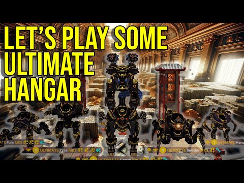 Let's talk about the Ultimate Hangar and play four games | War Robots