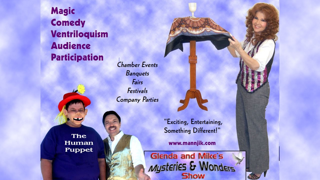 Promotional video thumbnail 1 for Glenda & Mike's Magic & Ventriloquism Show
