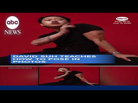 David Suh teaches how to pose in photos