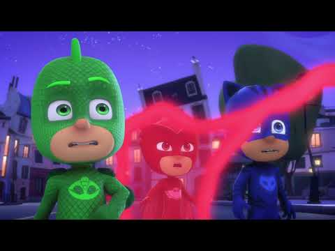 Pyjamasankarit Suomi -Gekko ja kookas kuupulma - Lasten Piirretyt