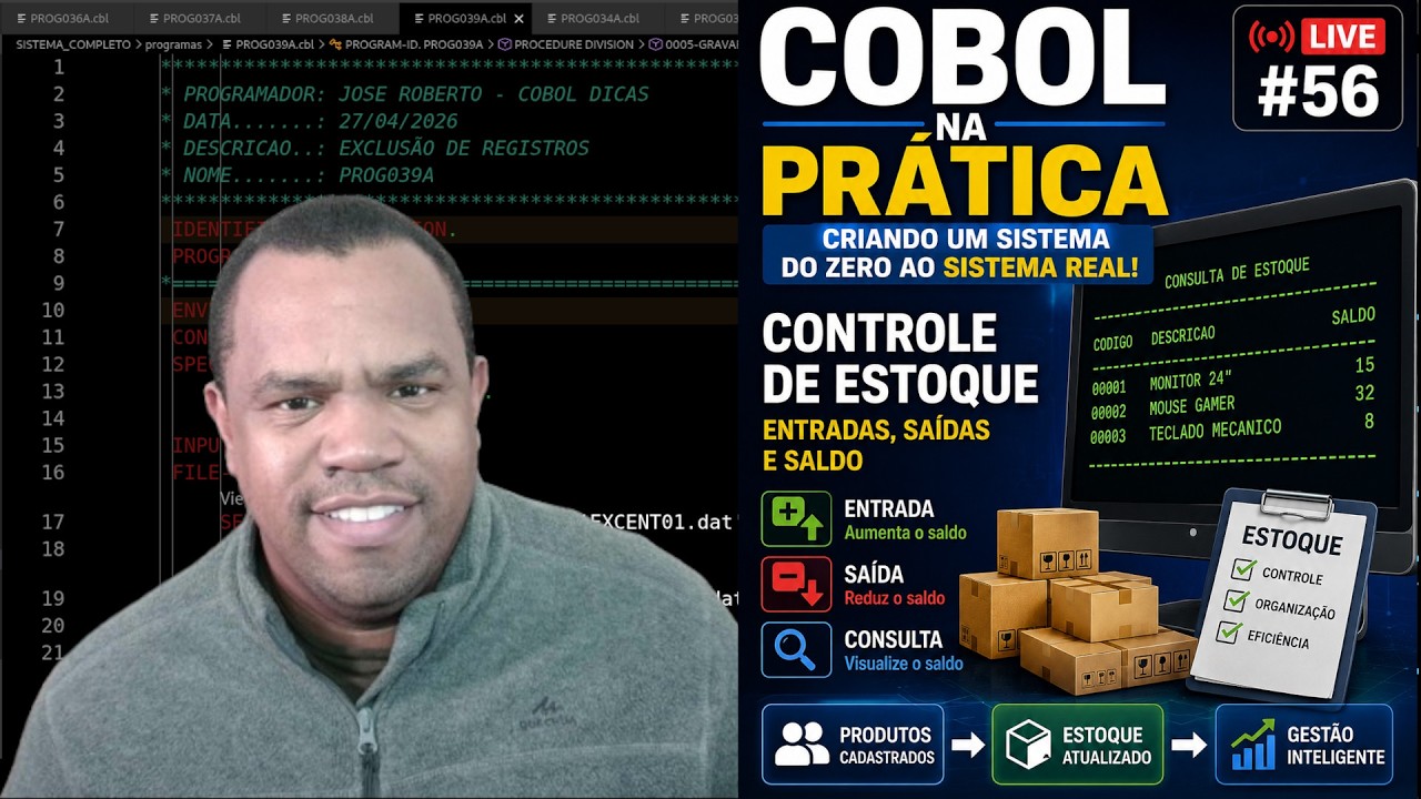 Última live COBOL Dicas