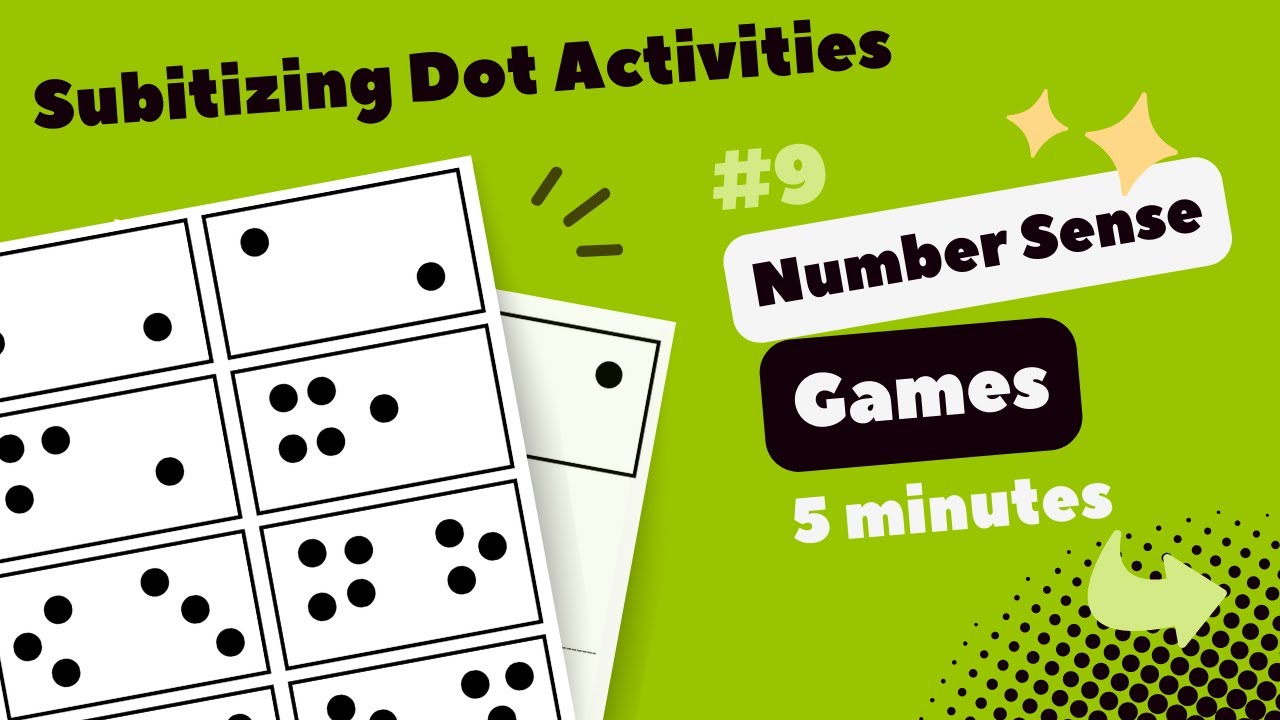 3 Easy Subitizing activities with FREE Printable Cards // Number Sense Games [Video #9/10]