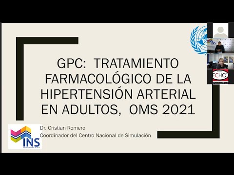 OMS: Manejo farmacológico de la hipertensión arterial en adultos