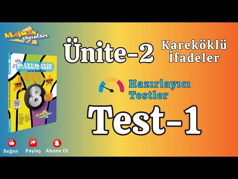 ÜNİTE:2 Kareköklü İfadeler - Test-1