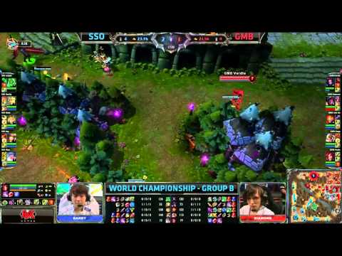 SSO vs GMB | Samsung Galaxy Ozone vs Gambit Gaming | Worlds 2013 Day 4 Group A | Full game HD D4G1
