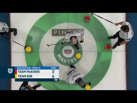 Masters Highlights | Kevin Koe vs. Mike McEwen, Draw 16, Oct. 22, 2021