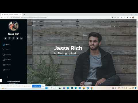 Free Responsive Portfolio Template in Bootstrap 5 Full Animated