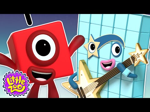 🟦 Count to 50! Learn to Count 12345 🧮 | Numberblocks | Little Zoo