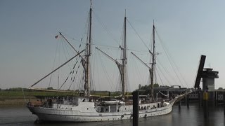 preview picture of video 'Segelschiff Großherzogin Elisabeth - Einlaufen Elsfleth'