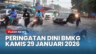 Jabodetabek Kembali Siaga Satu! BMKG Rilis Peringatan Dini Hujan Sangat Lebat Untuk Besok 29 Januari