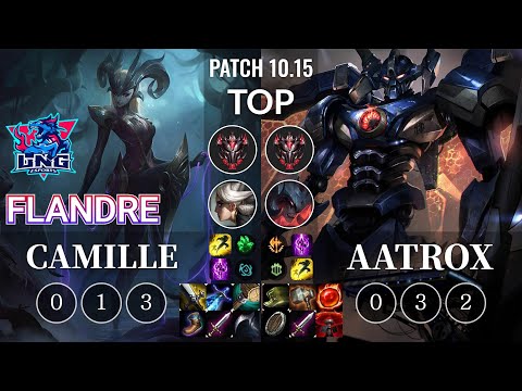 LNG Flandre Camille vs Aatrox Top - KR Patch 10.15