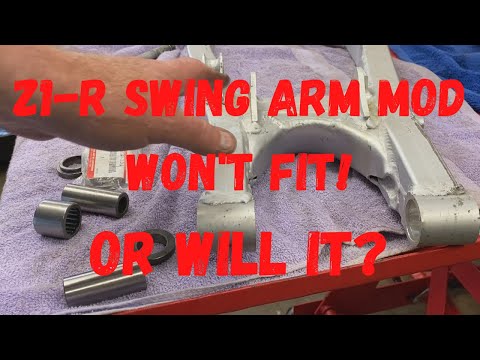 Making the Z1-R Swing Arm modification fit! Fabrication and custom work!