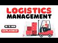 Logistics Management In 12 Minutes