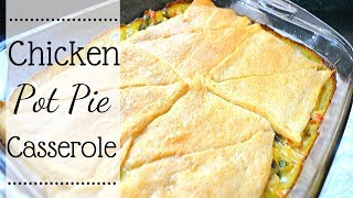 Left over make over meal I How to make chicken pot pie casserole