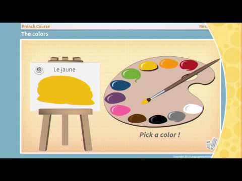 Colors-French: Learn French with languagecoursecentre.com