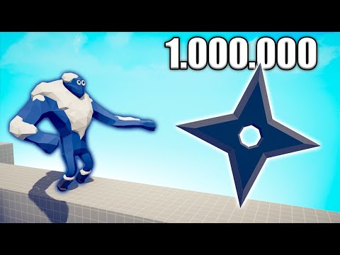 1.000.000 DAMAGE NINJA vs UNITS - TABS | Totally Accurate Battle Simulator 2024