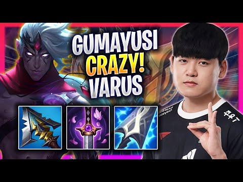 GUMAYUSI IS SO CRAZY WITH VARUS! - T1 Gumayusi Plays Varus ADC vs Aphelios! | Season 2024