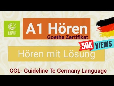 A1 Listening || Video - 01 || Goethe Certificate A1 | Start Deutsch A1 | Model Test A1 Listening ...