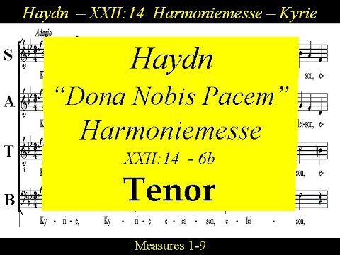 Haydn, Harmoniemesse, Hob. XXII:14,  6b.Dona Nobis Pacem - Tenor