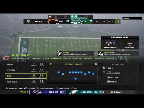 Madden NFL 22 vs jets