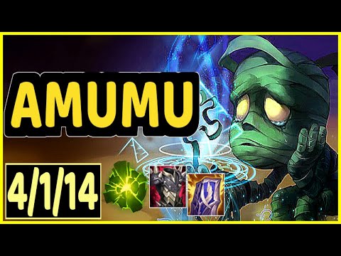 AMUMU VS FIDDLESTICKS - 4/1/14 KDA JUNGLE GAMEPLAY