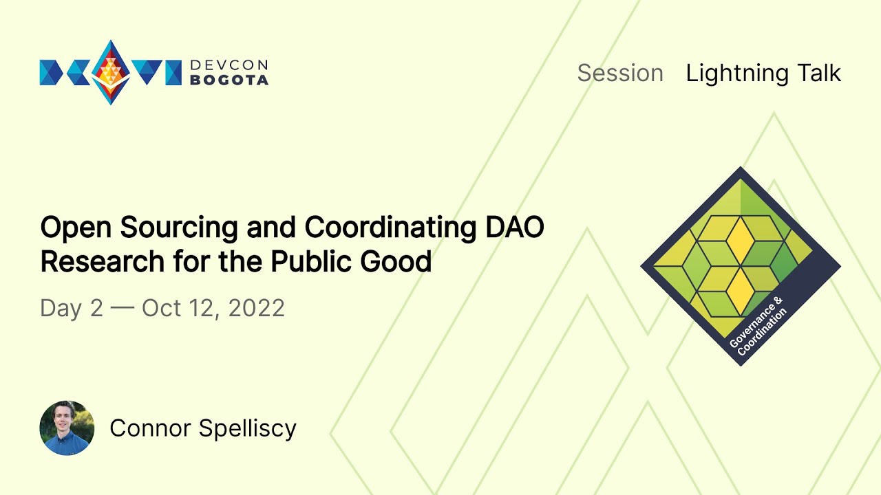 Open Sourcing and Coordinating DAO Research for the Public Good preview