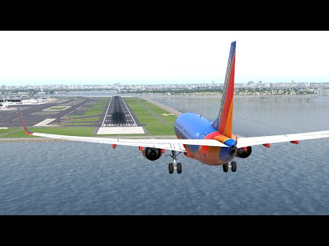 Colapso del tren de aterrizaje delantero del Boeing 737 en el aterrizaje