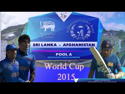 Sri Lanka vs Afghanistan world cup 2015 - sl vs afg 2015
