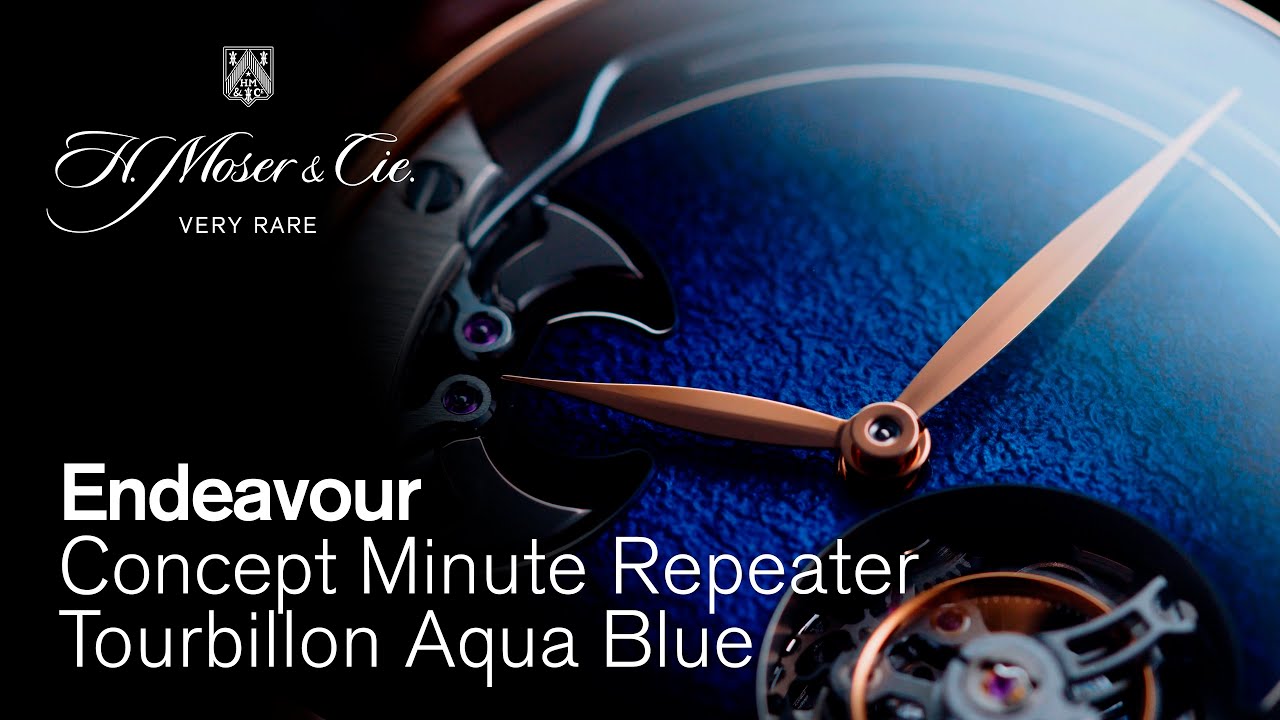 Endeavour Concept Minute Repeater Tourbillon Aqua Blue - H. Moser & Cie. thumnail